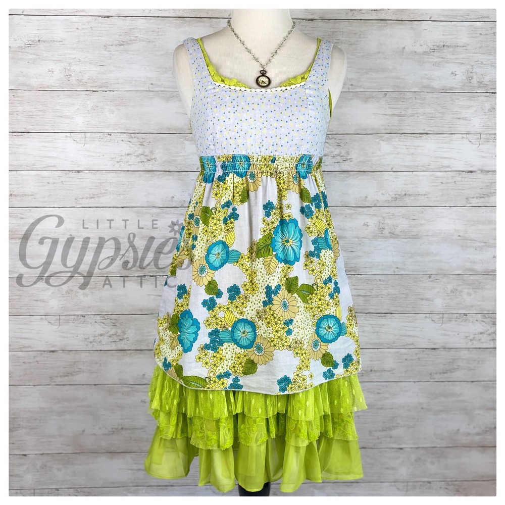 OLD Hippie Flower Child Top - Picture 11 of 12